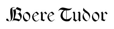 Boere Tudor font