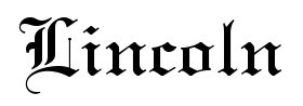 Lincoln font