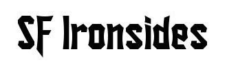 Sf Ironsides font