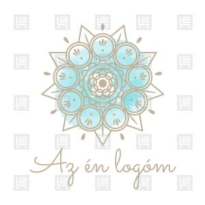 Mandala hatha jóga flow astanga logó - Sokszínű