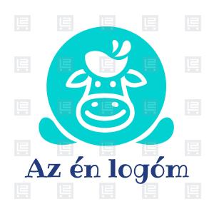 Bio kézműves tejtermékek sajtok tehéntej kakaó logó - Kék