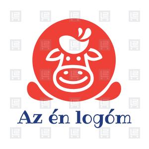 Bio kézműves tejtermékek sajtok tehéntej kakaó logó - Vörös