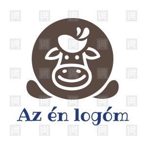 Bio kézműves tejtermékek sajtok tehéntej kakaó logó - Barna