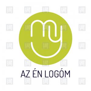 MY monogram kezdőbetű tipográfia logó - Zöld