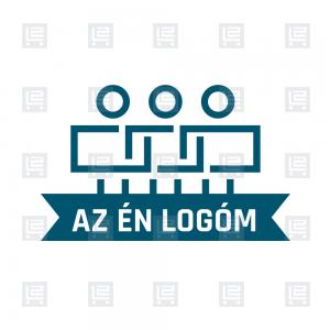 Költöztetés szaki bútorszállítás emberek logó - Kék