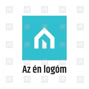 Mobilház könnyűszerkezetes készház, gyorsház kivitelezés logó - Kék