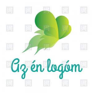 Lepke pillangó szárnyak szabadság logó - Zöld