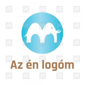 Mammut M betű kör logó - Kék