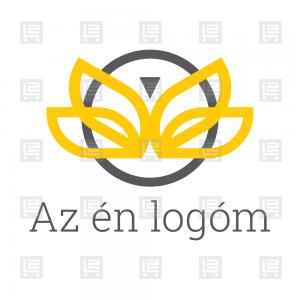 Lepke, pillangó-hatás absztrakt logó - Sárga