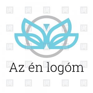 Lepke, pillangó-hatás absztrakt logó - Kék