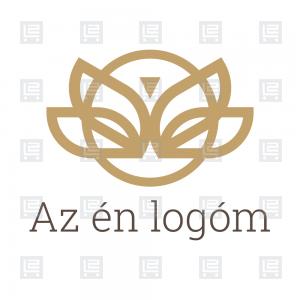 Lepke, pillangó-hatás absztrakt logó - Arany