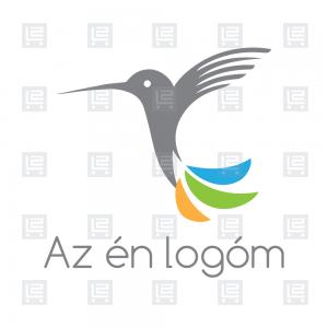 Repülő kolibri kismadár logó - Sokszínű