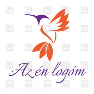 Trochilidae kolibri rajzos madár logó - Sokszínű