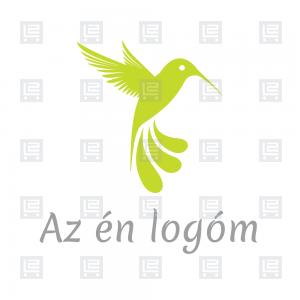 Kolibri madár logó - Zöld