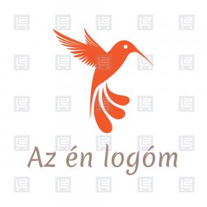 Kolibri madár logó - Narancssárga