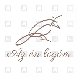 Veréb madár logó - Barna