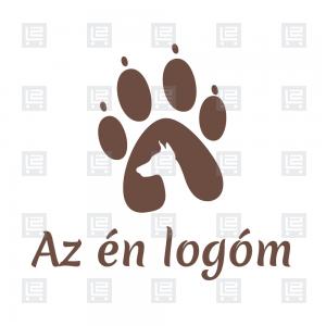 Kutyabarát kutyapanzió logó - Barna