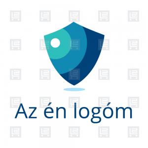 Vagyonőr biztonság védelem pajzs logó - Kék