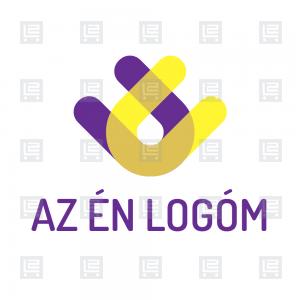 Modern U betűlogó csepp logó - Sokszínű