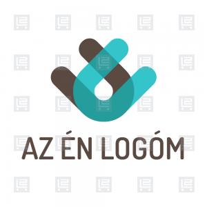 Modern U betűlogó csepp logó - Sokszínű