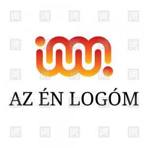 IM IW betűlogó monogram logó - Narancssárga