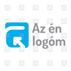 G betű monogram nyíl logó - Kék