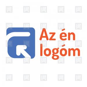 G betű monogram nyíl logó - Kék