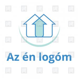 Ingatlaniroda szigetelés nyilak logó - Kék