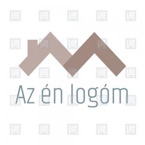 Ház tetőfedés bádogos M betű logó - Barna