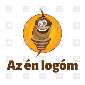 Sültkrumpli burgonya spirál street food logó - Sokszínű