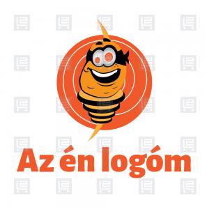 Sültkrumpli burgonya spirál street food logó - Sokszínű