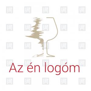 Borospohár modern rajzolt logó - Barna