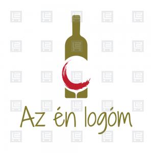 Bortársaság borászat logó - Zöld