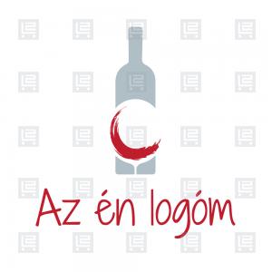 Bortársaság borászat logó - Szürke