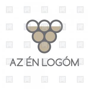Szőlészet szőlőmagolaj logó - Barna