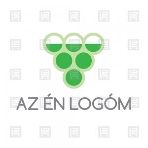 Szőlészet szőlőmagolaj logó - Zöld