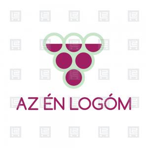 Szőlészet szőlőmagolaj logó - Lila