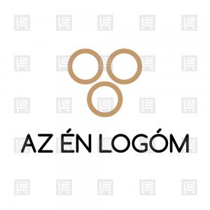 Minimalista borászat szőlő logó - Arany