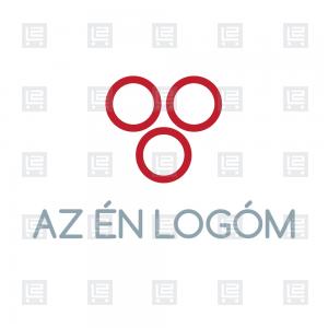 Minimalista borászat szőlő logó - Vörös