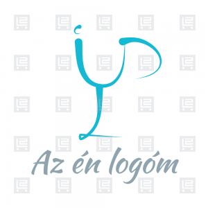 YP gasztro boros betűlogó  - Kék