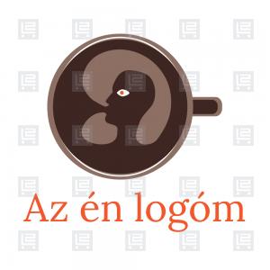 Kávé barista kávézó logó - Barna