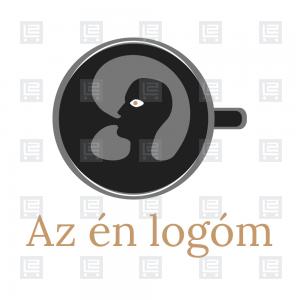 Kávé barista kávézó logó - Fekete