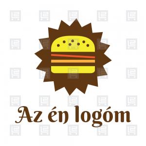 Hamburger bár street food logó - Sokszínű