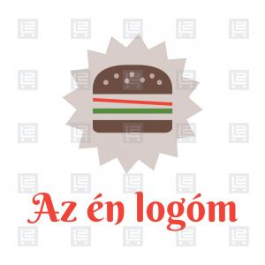 Hamburger bár street food logó - Sokszínű