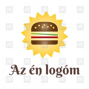 Hamburger bár street food logó - Sokszínű