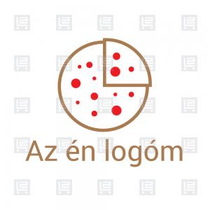 Pizza rendelés pizzéria pizzabár logó - Barna