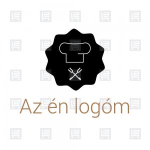 Gasztroblog szakács étterem chef logó - Fekete