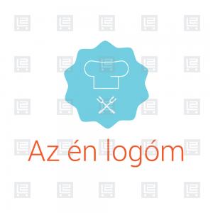 Gasztroblog szakács étterem chef logó - Kék