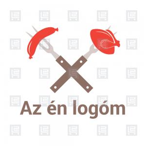 Street food gyorsétterem ételbár logó - Sokszínű