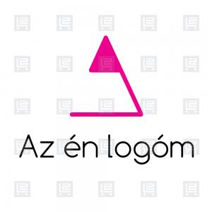 DIY logó kézműves webshop A betű monogram - Rózsaszín